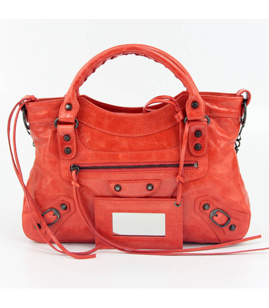 Balenciaga Motorcycle City Mini Bag Red Light (rame unghie)